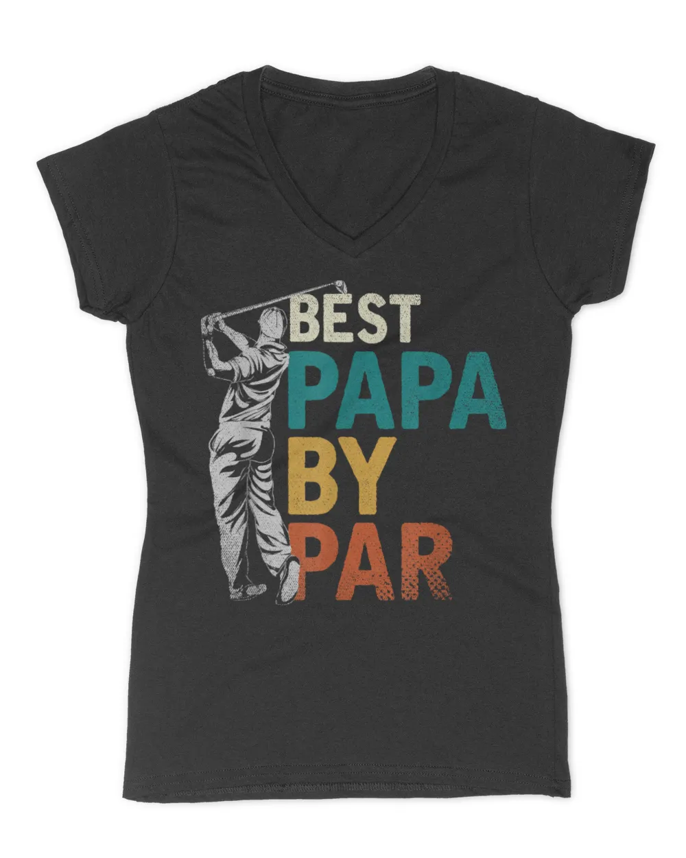 Fathers Day Golfer Dad Golfing Best Papa By Par Funny Golf T-Shirt