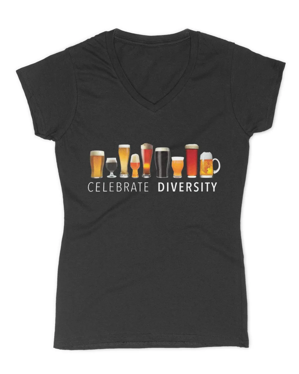 Celebrate Diversity Craft Beer Drinking T-Shirt T-Shirt