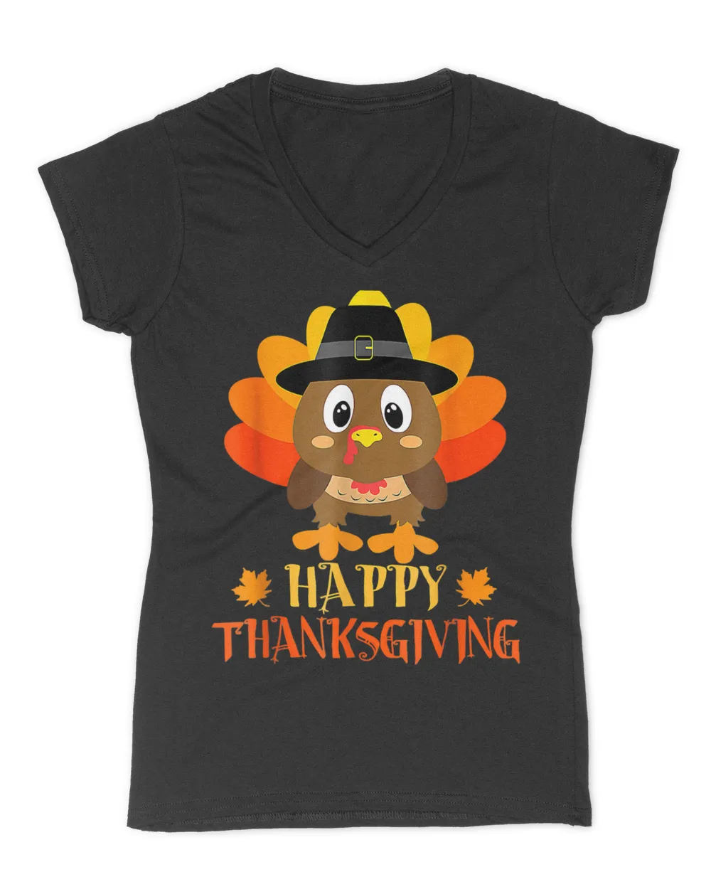 Happy Thanksgiving Shirts For Boys Girls Kids Pilgrim Turkey T-Shirt