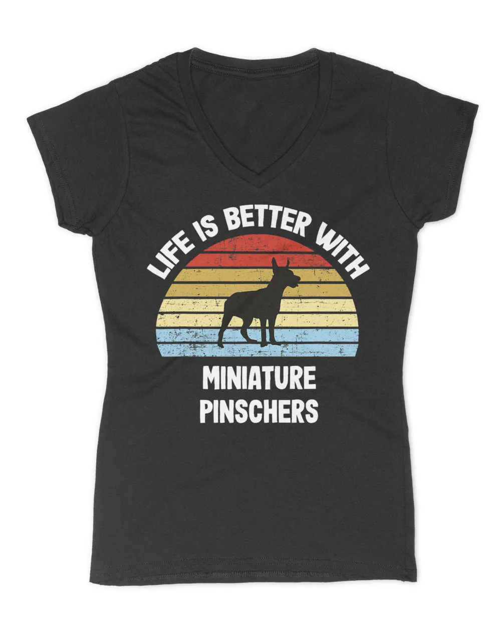 Retro Miniature Pinscher Dog T-Shirt