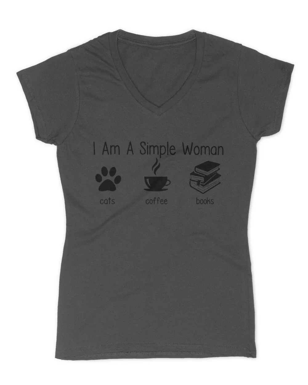 I am a simple woman cats coffee books