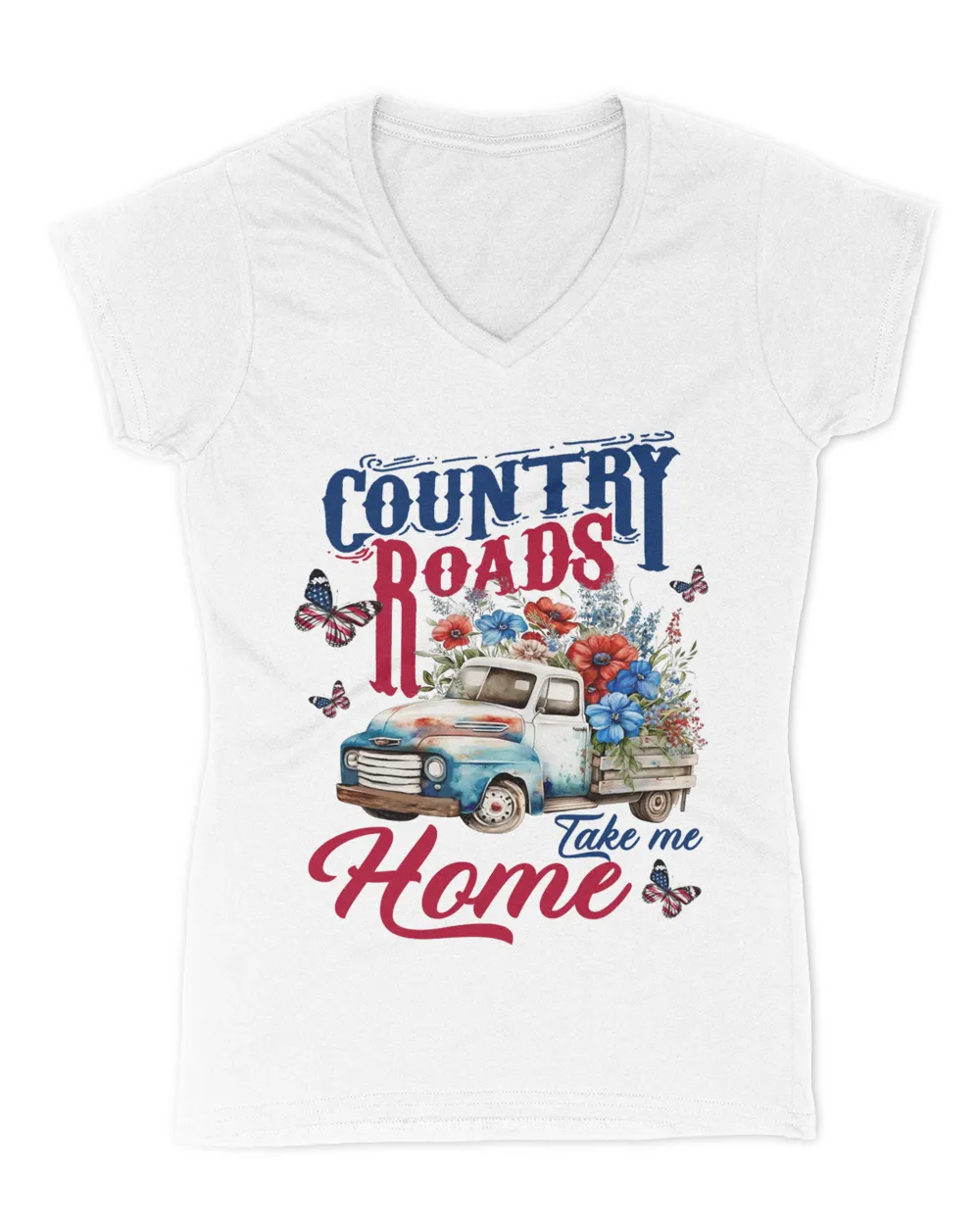 Truck Country Roads Take Flower