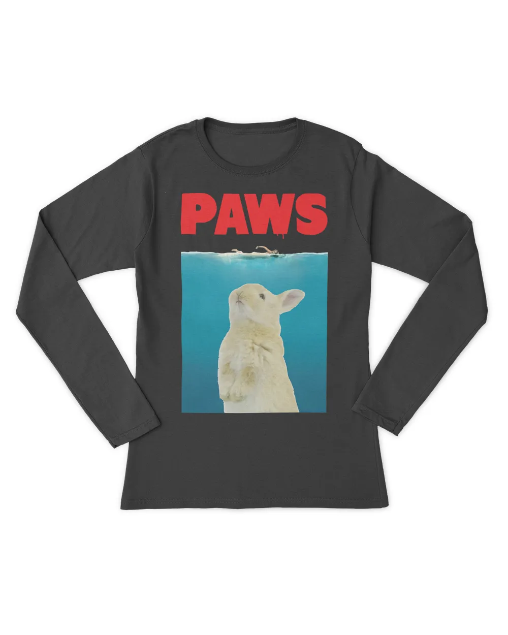 Paws Bunny T-Shirt Funny Parody  Rabbit Lover Gifts