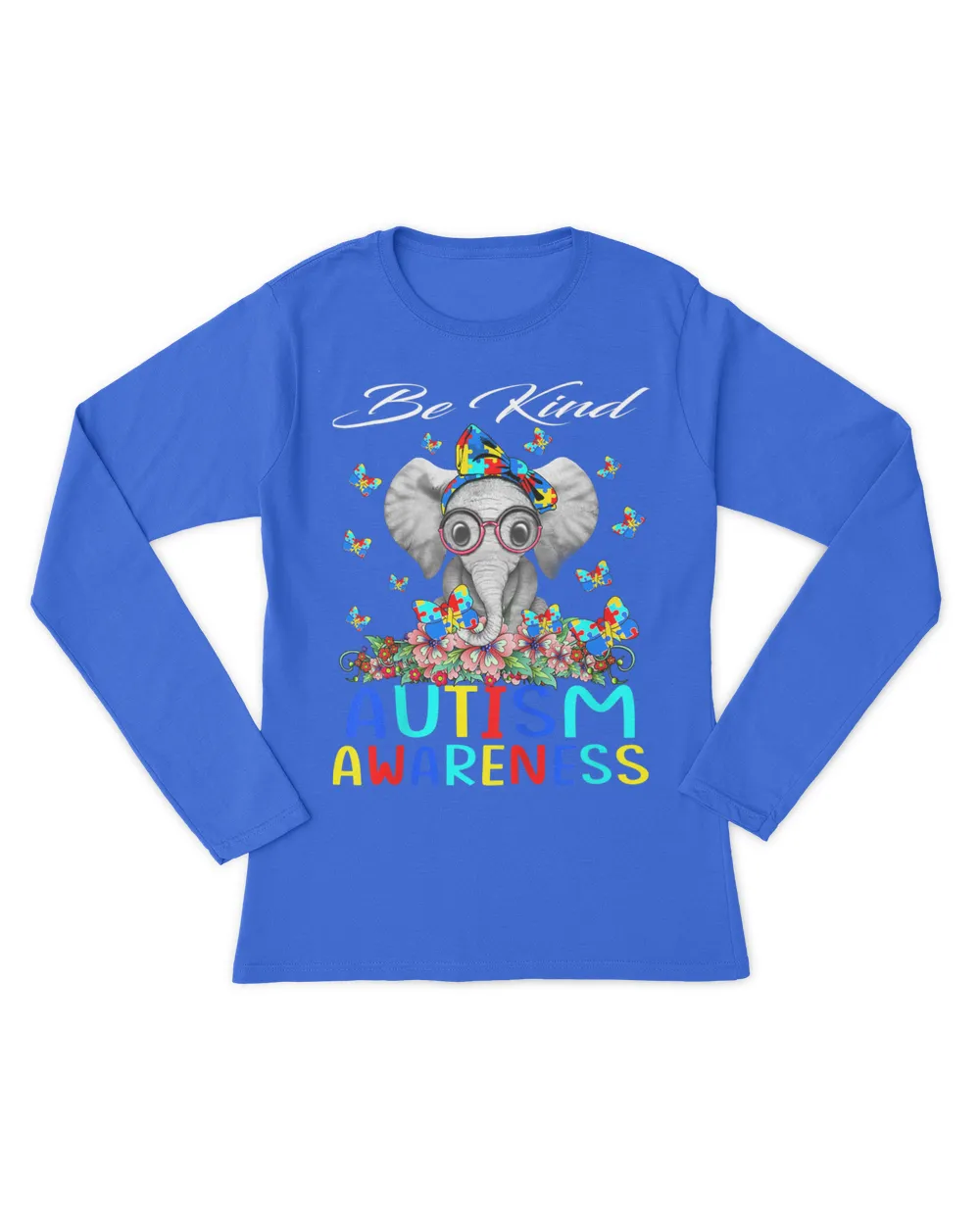 Be Kind Autism Awareness Elephant T-shirt_design