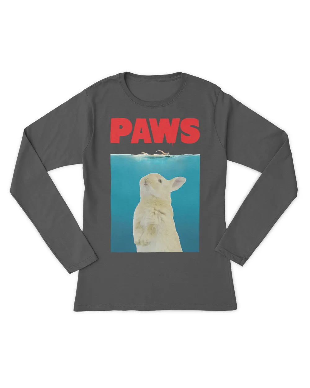 Paws Bunny T-Shirt Funny Parody  Rabbit Lover Gifts