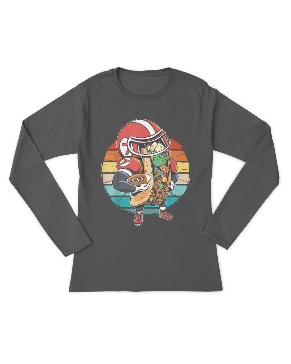 Vintage funny American football taco player, tacos sport T-Shirt