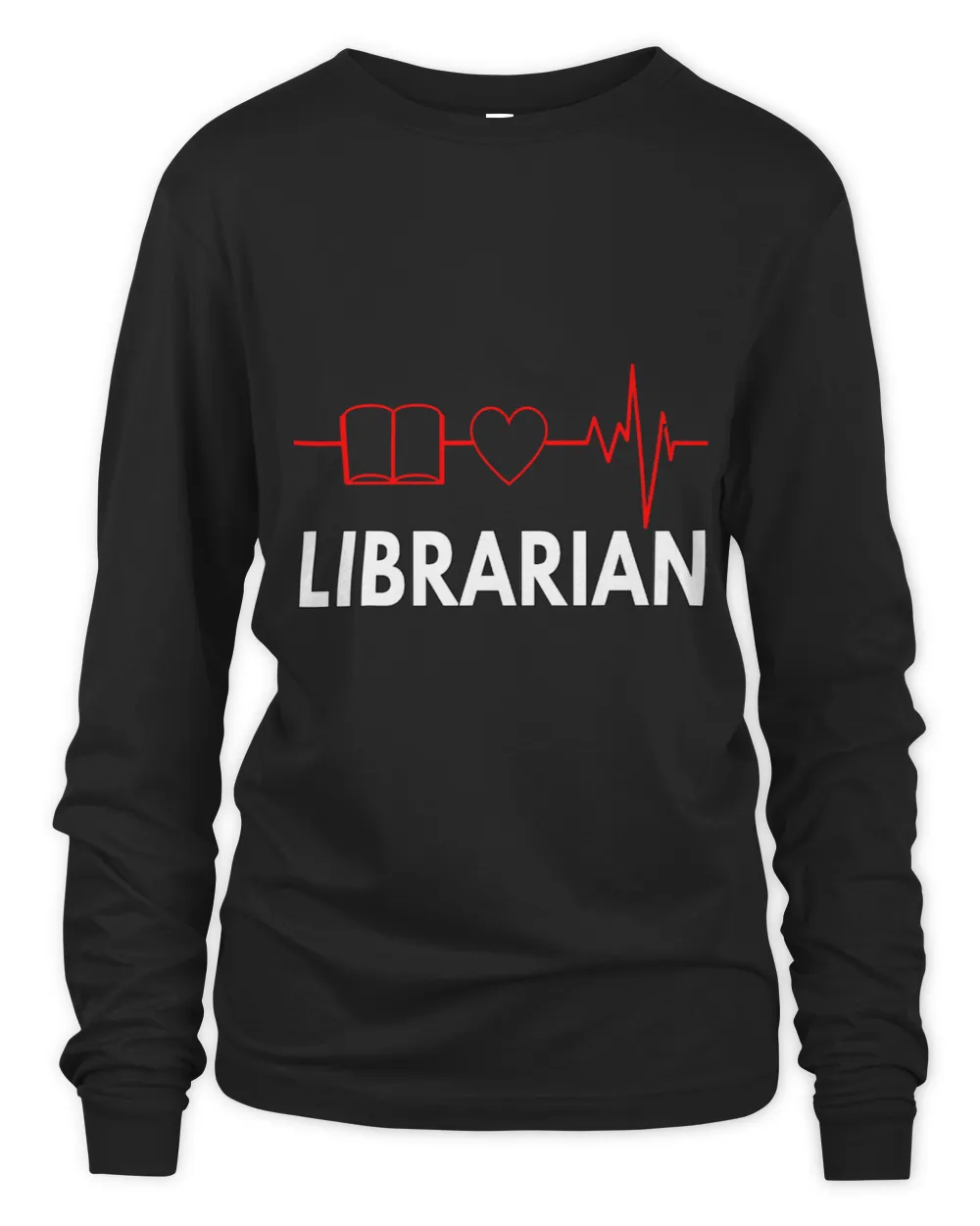 Librarian Book Heartbeat Love Literature Library Book Lover