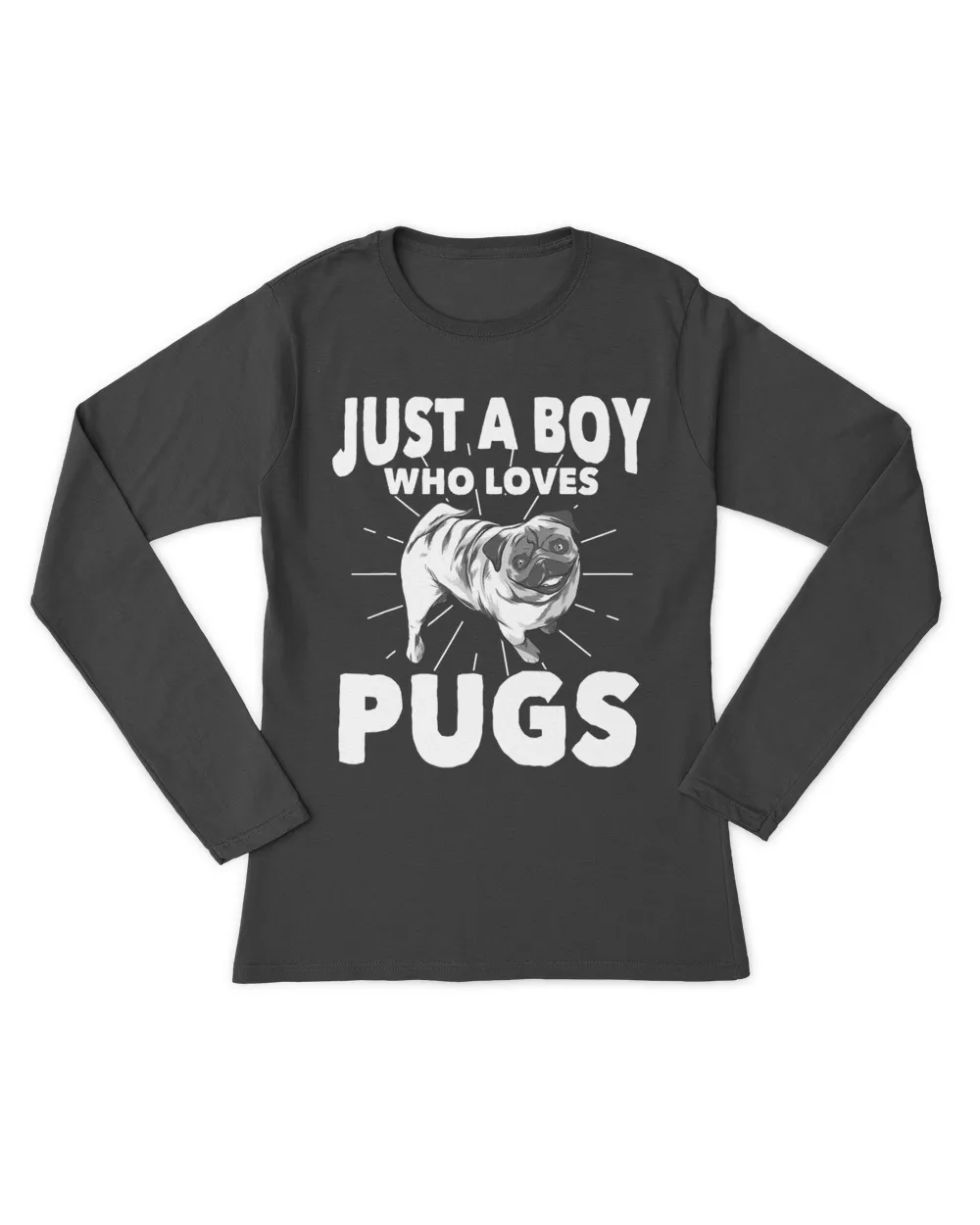 Just A Boy Who Loves Pugs Dog Owner Gift Pug