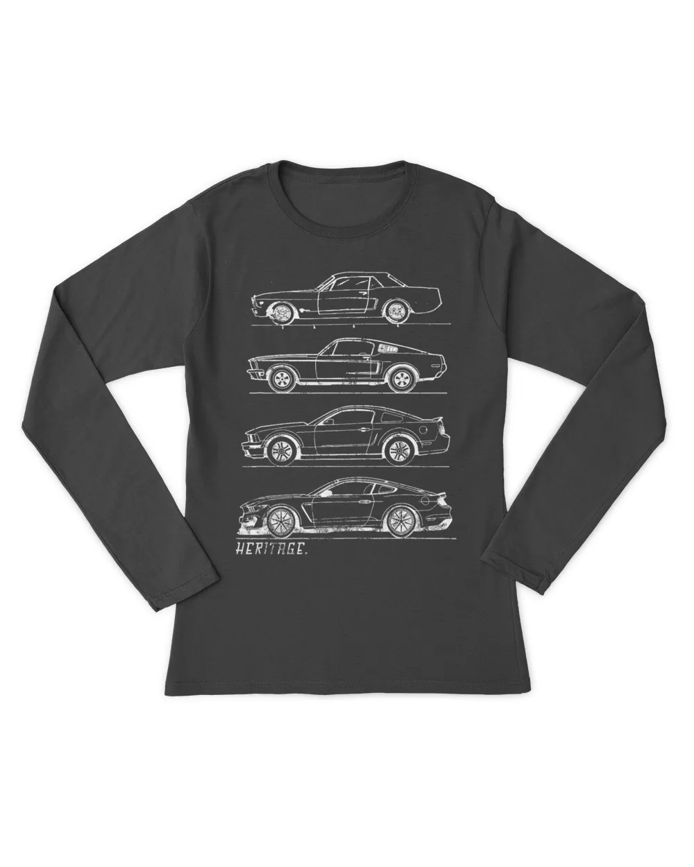 Classic Old School Muscle Car Evolution Heritage Design