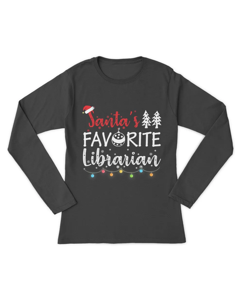 Librarian Job Santas Favorite Librarian Christmas Pajama Lights