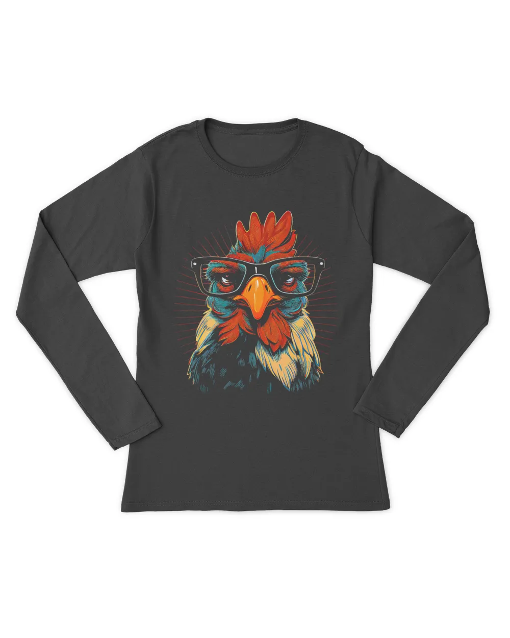 Funny Rooster Chicken Glasses Vintage Male Chicken