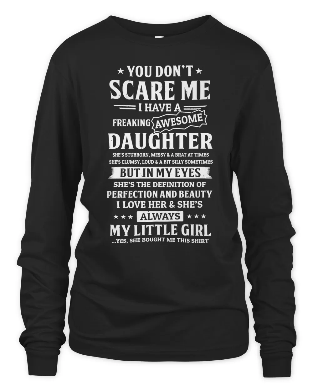 Mother Grandma You Dont Scare Me I Have A Freaking Awesome Daughter18 Mom Grandmother