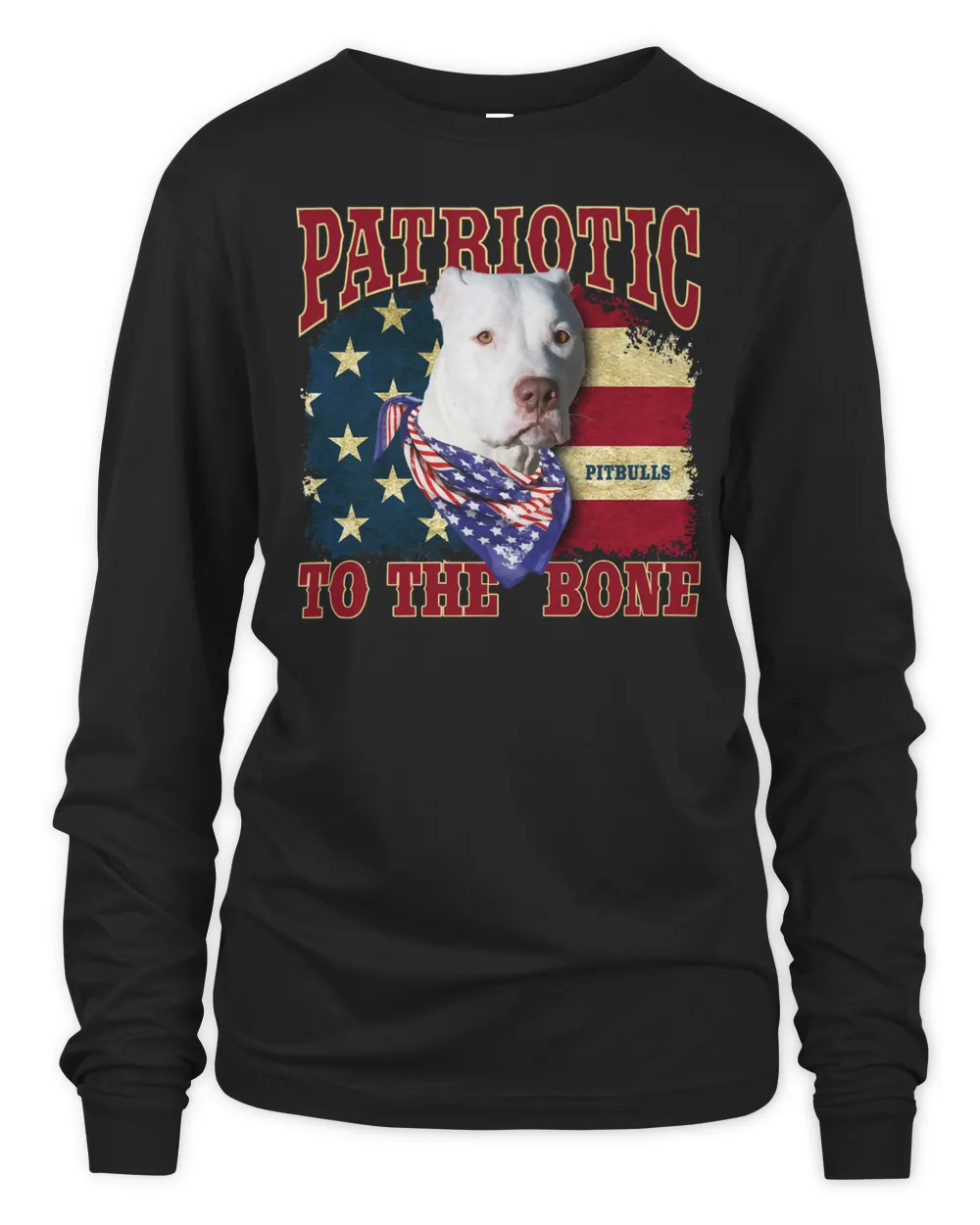 Pitbull Lover Dog Patriotic to the Bone 42 Pitbulls