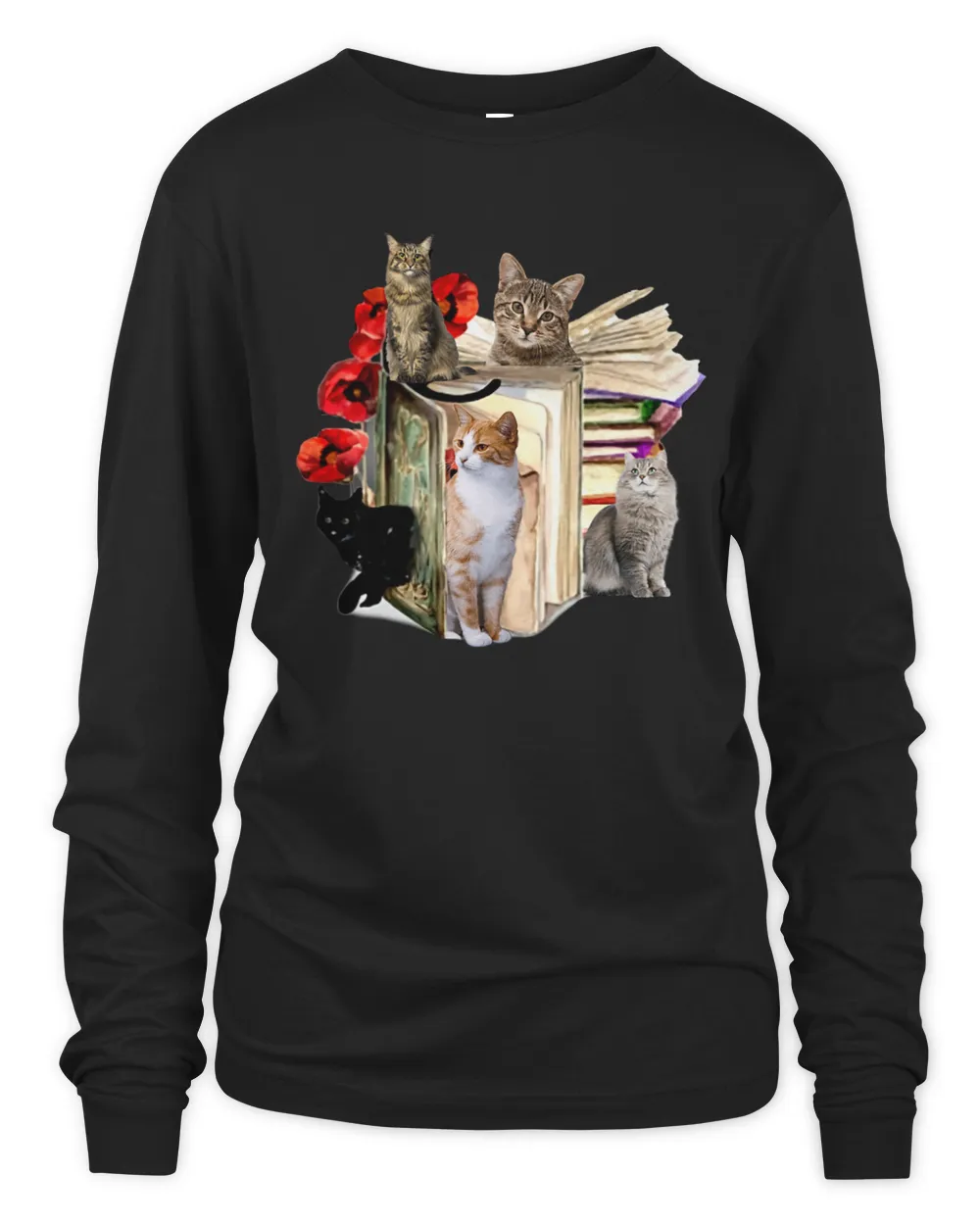 Cats And Books Cats and Books Reading lover shirt  skitfern