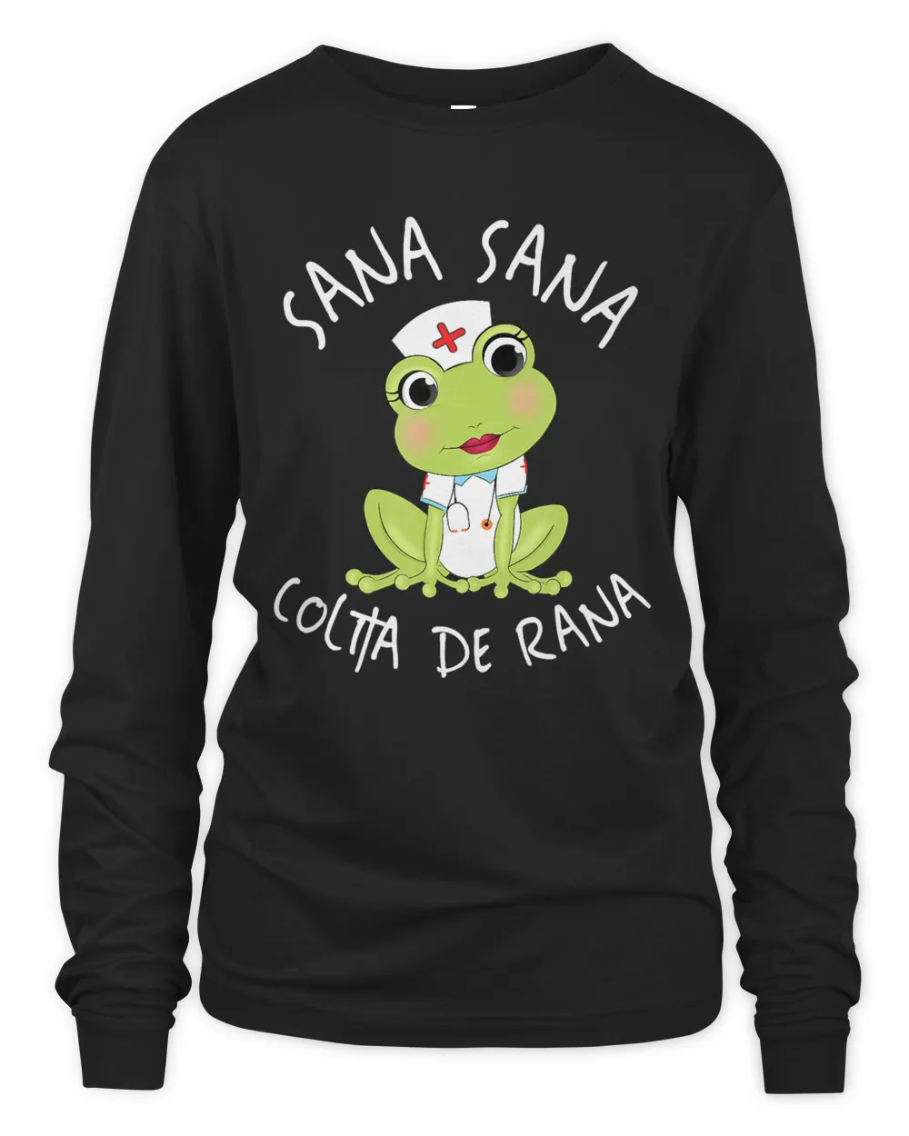 Sana Sana Colita De Rana Cute Mexican Nurse Spanish Playera T-Shirt
