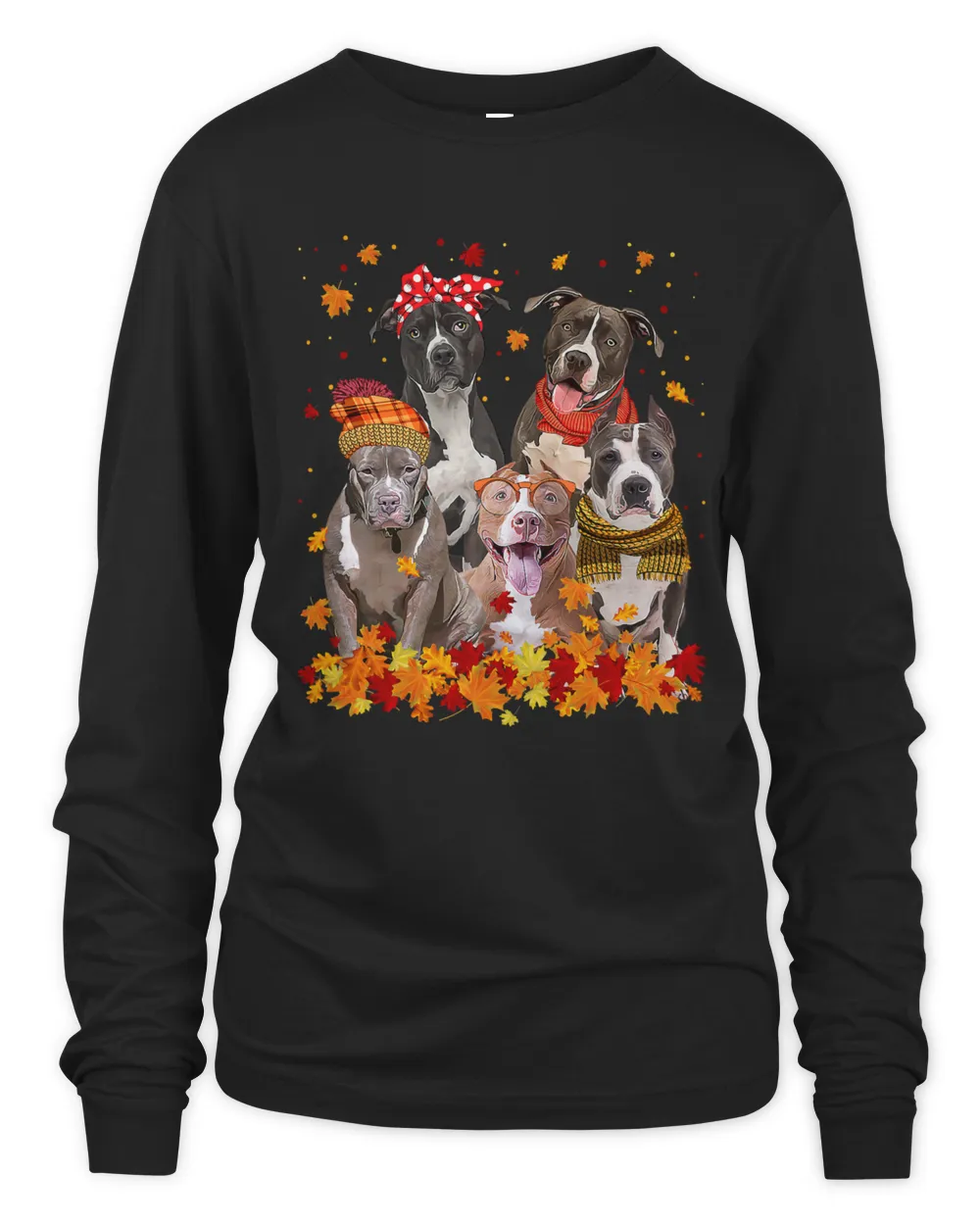 Its Fall Yall Pitbull Dog Lovers Thanksgiving Christmas156