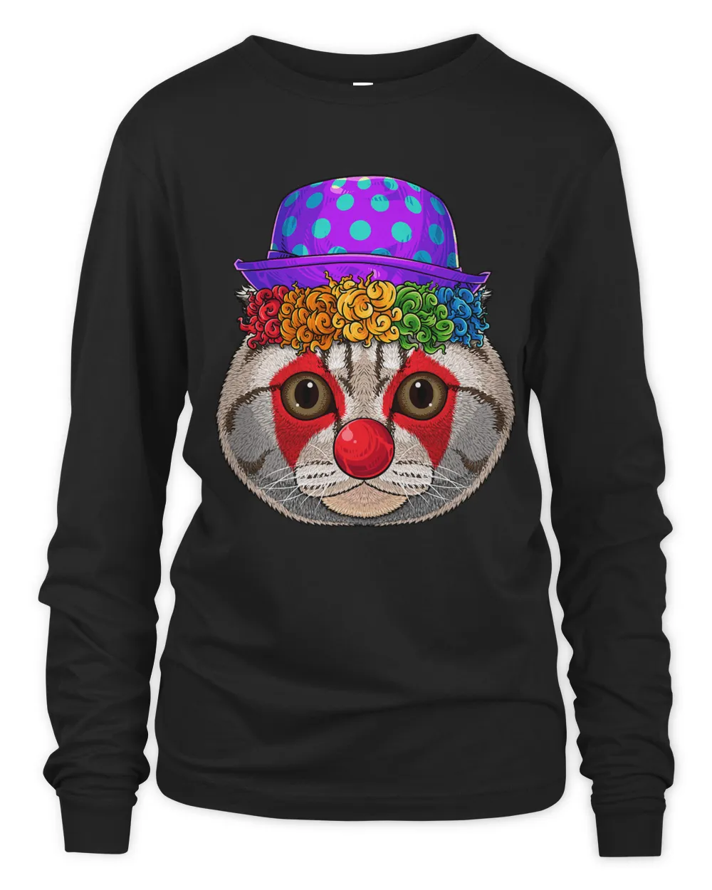 Clown Scottish Fold Circus Carnival Costume Cat Theme Party18