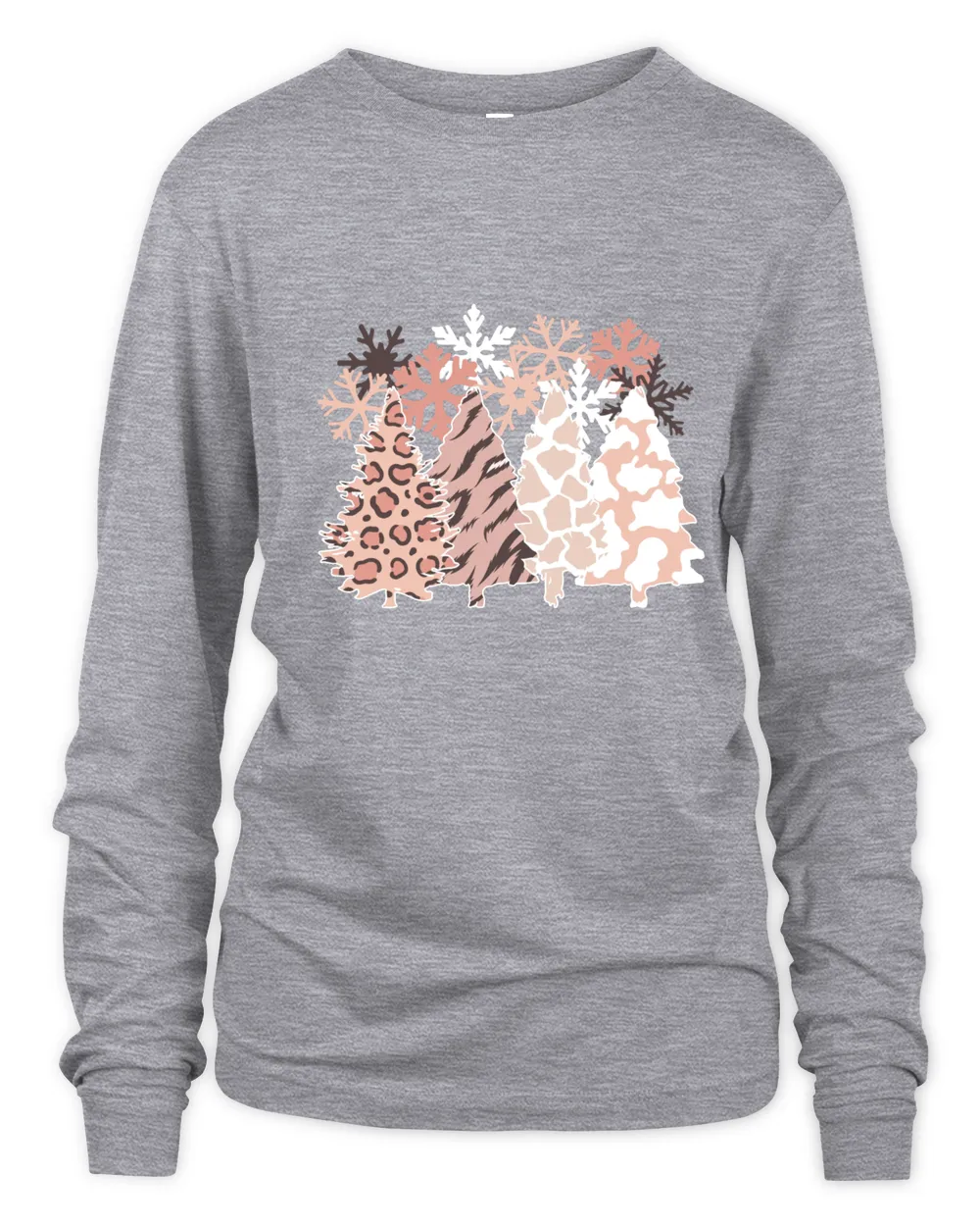 Merry Christmas Girl Shirt Snowflakes Pine Tree