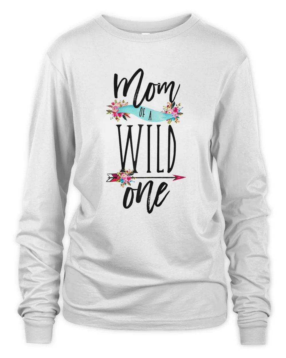 Womens Mom of a Wild One Mommy Party T-Shirt