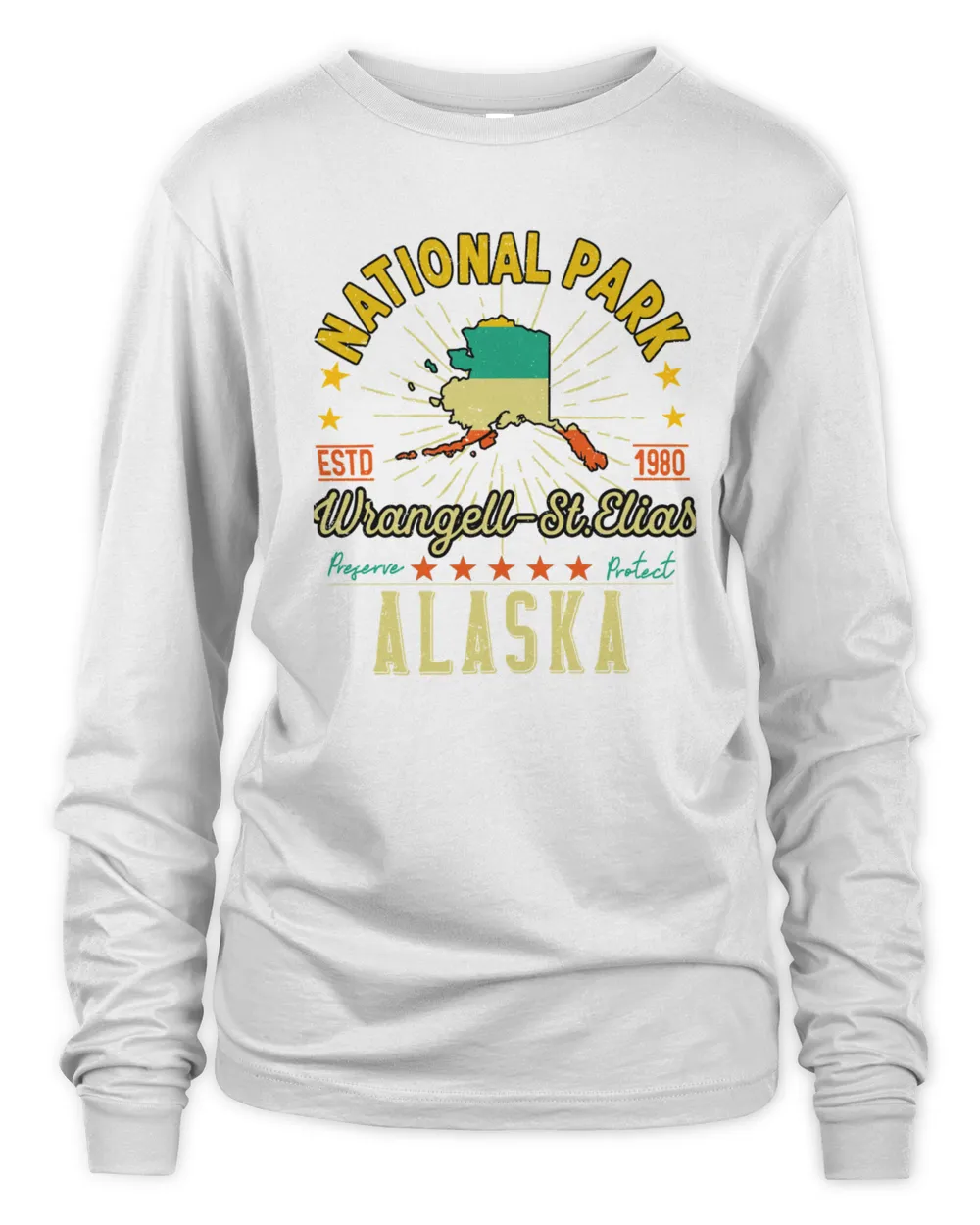 Vintage WrangellStElias National Park Alaska1100 T-Shirt