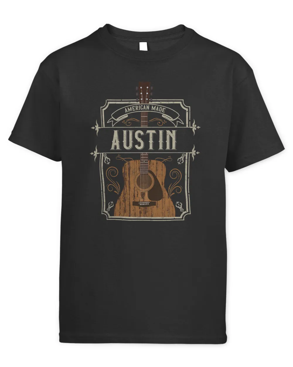 Guitarist Vintage Austin Country Music Guitar Player Souvenirs Guitar