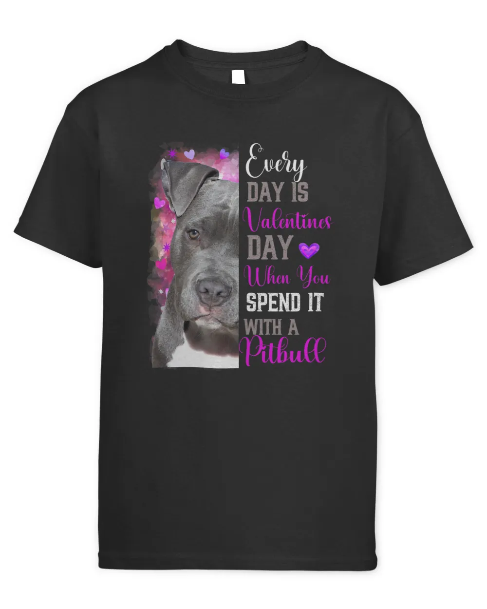 Womens Pitbull Mom Funny Valentines Day Dog Lovers Pink Bully Pitty