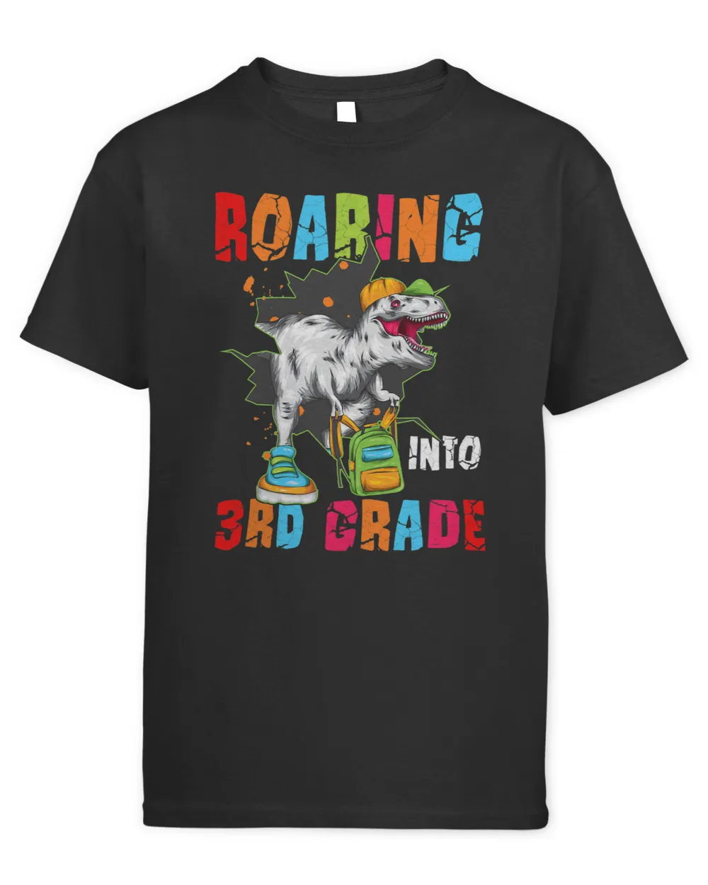 Roaring Into 3rd Third Grade Dinosaur Back to School Boys