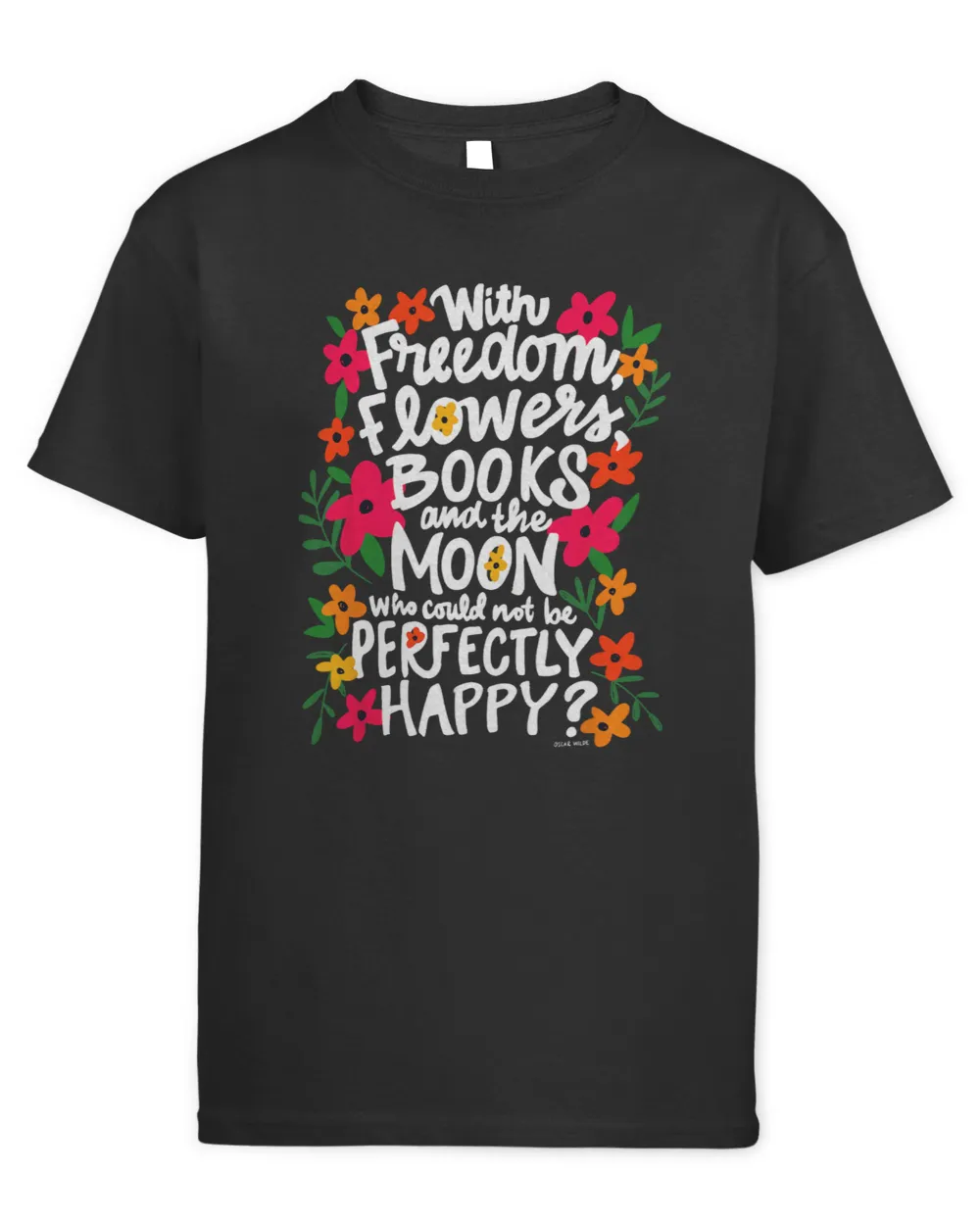 Books Flowers moon Happiness Popular reading quote