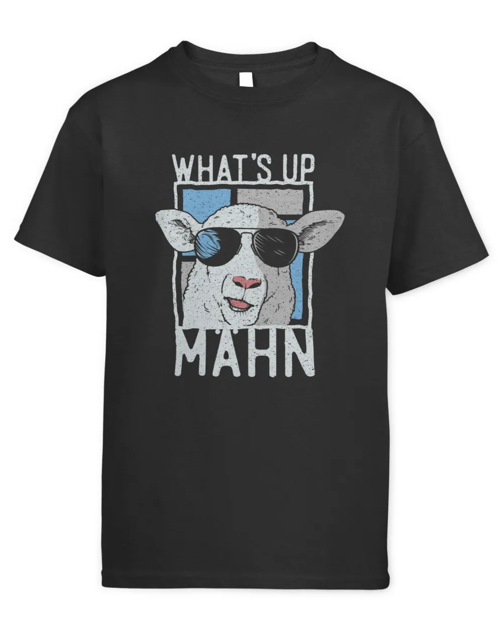 Sheep Lover Whats Up Mähn 2Funny Sheep Illustration Vintage