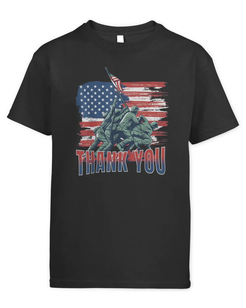 Veterans Day American Flag Thank You Military Honor Vintage TShirt