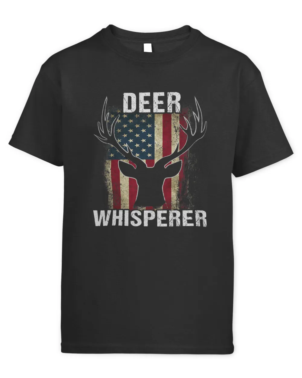 Deer Whisperer American Flag Deer Lover Hunting Dad