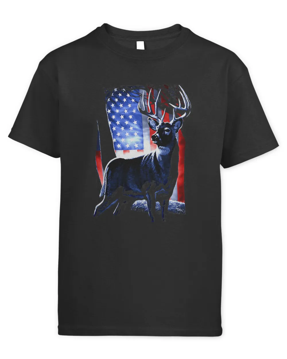 Buck American Flag Deer Hunting