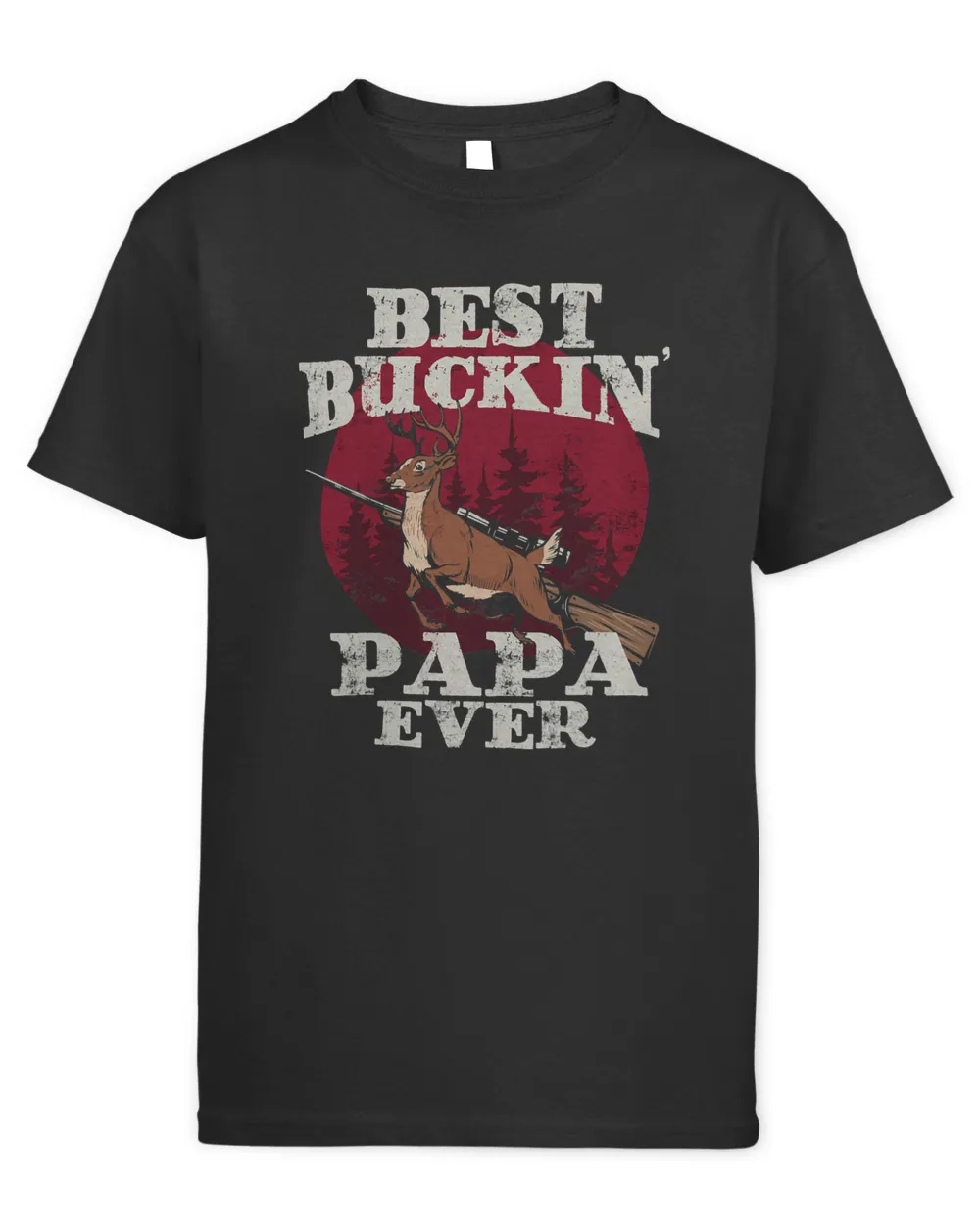 Best Buckin Papa Best Papa Ever Gifts Funny Deer Hunter 2