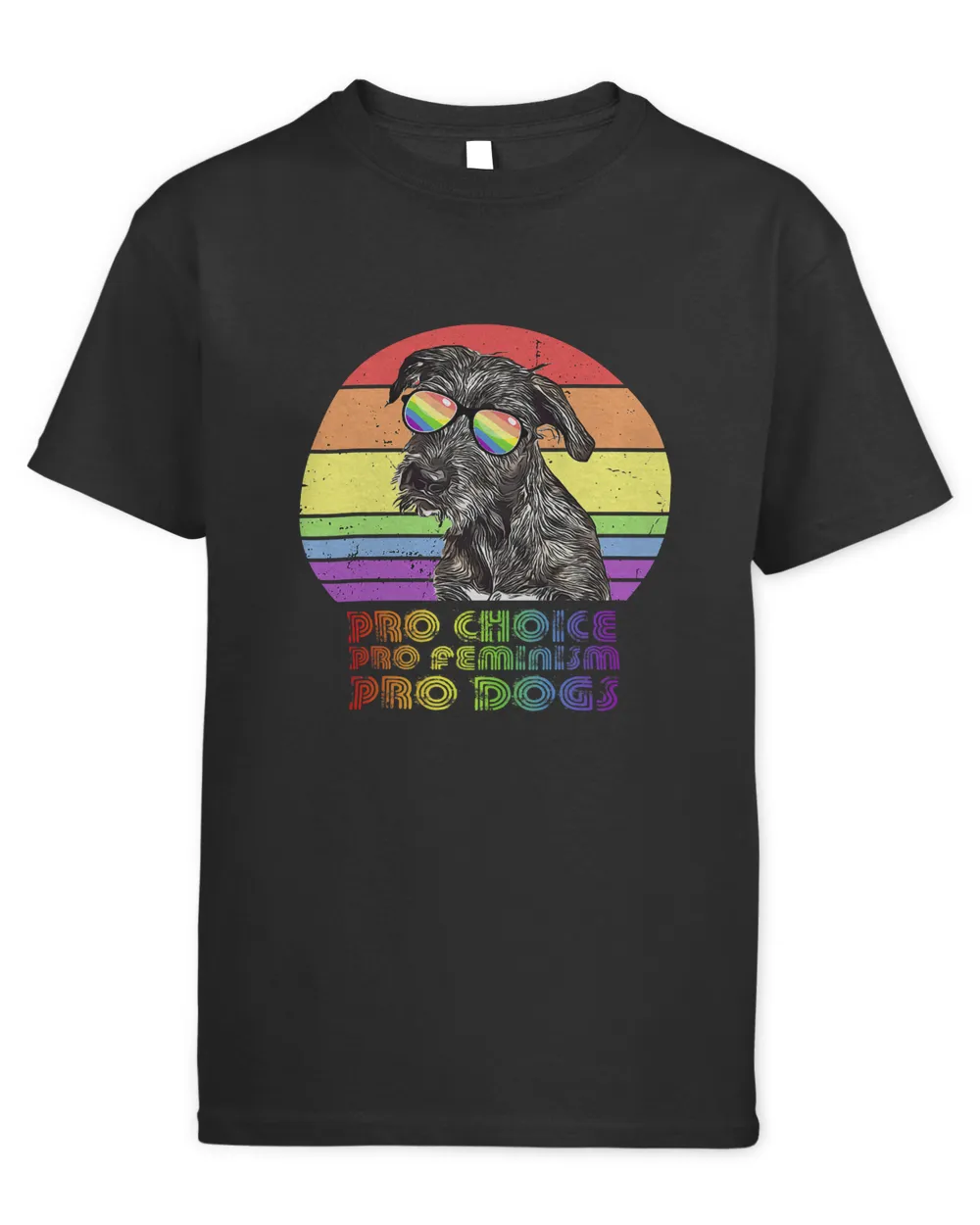 Irish Wolfhound Pro Choice Pro Feminism Pro Dogs LGBTQ