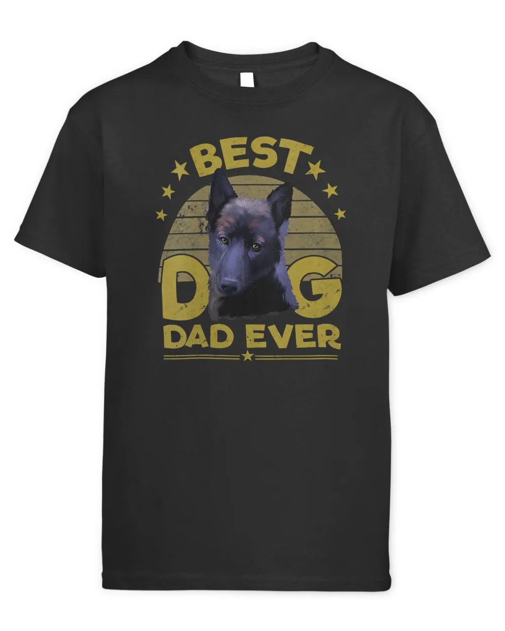 Womens Dogs 365 Best Norwegian Elkhound Dog Dad Ever Gift Men V-Neck T-Shirt