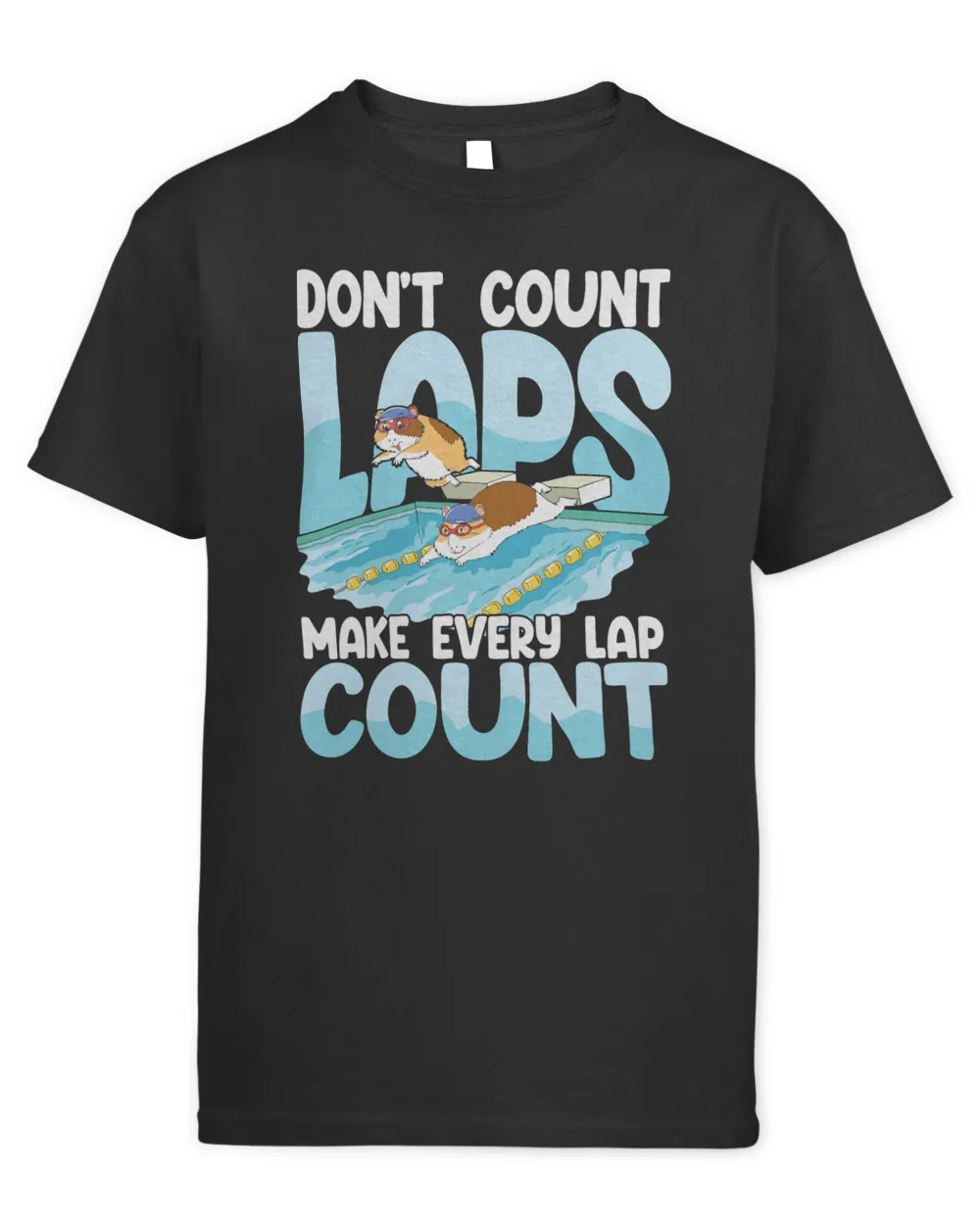 Dont count laps make every lap count Kids Standard T-Shirt black xs