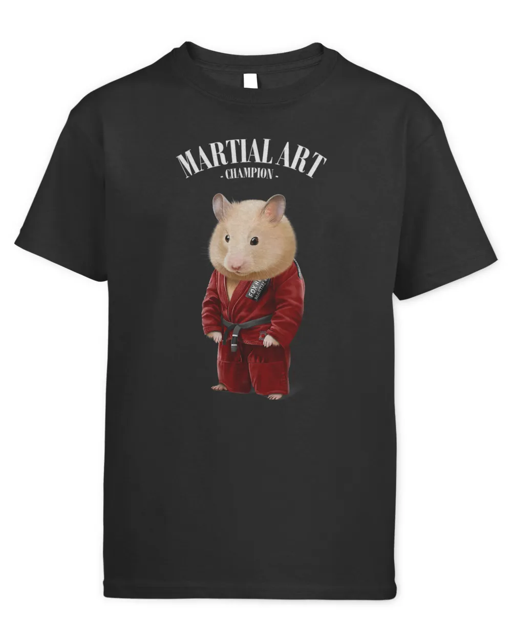 Hamster Judo Karate Master in Red Judogi 1