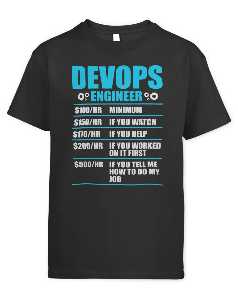 Sys admin and developer Design for a Cloud devops engineer 3 Kids Standard T-Shirt black xs