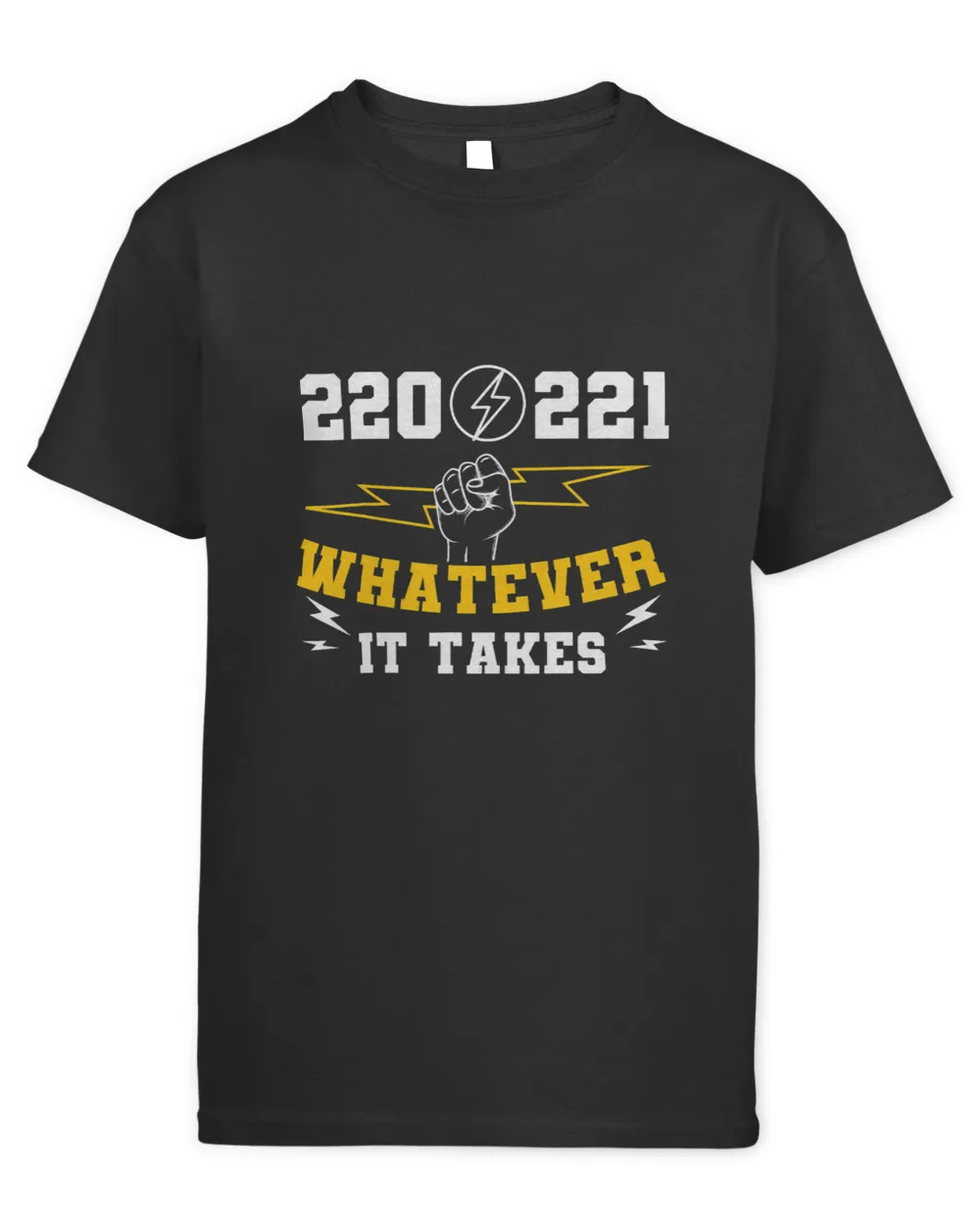 220 221 Whatever it Takes Design for an Electrician Kids Standard T-Shirt black xs