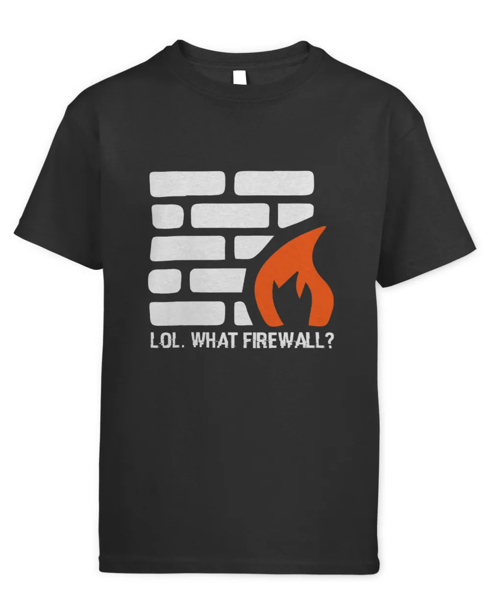 Lol. What Firewall Hacking Programmer Security Hacker Kids Standard T-Shirt black xs