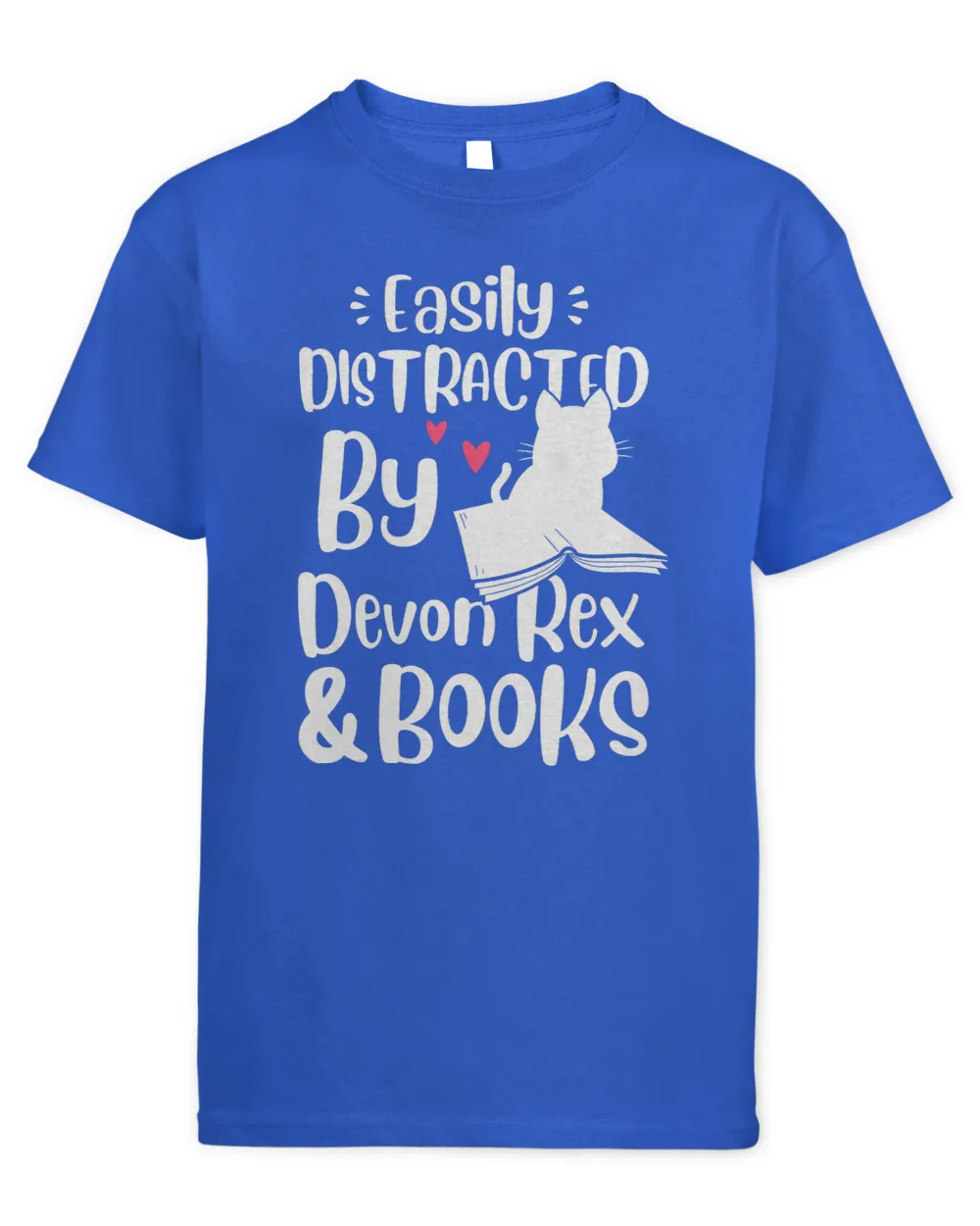 Easily Distracted By Devon Rex And Books Funny Kitten Book