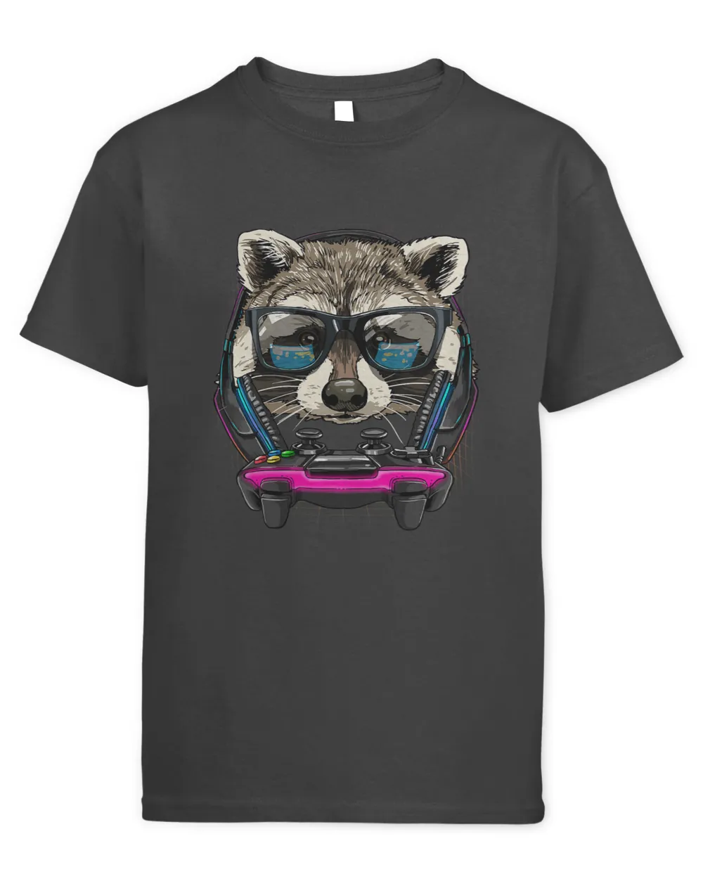 Gaming Raccoon Video Gamer Player Animal Lover