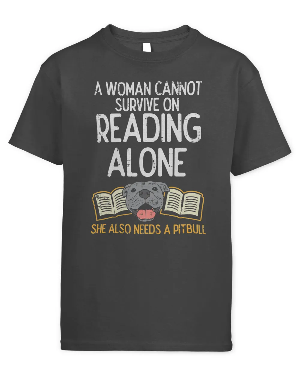 Woman Book Librarian Reading Pitbull Dog Owner Women Gift