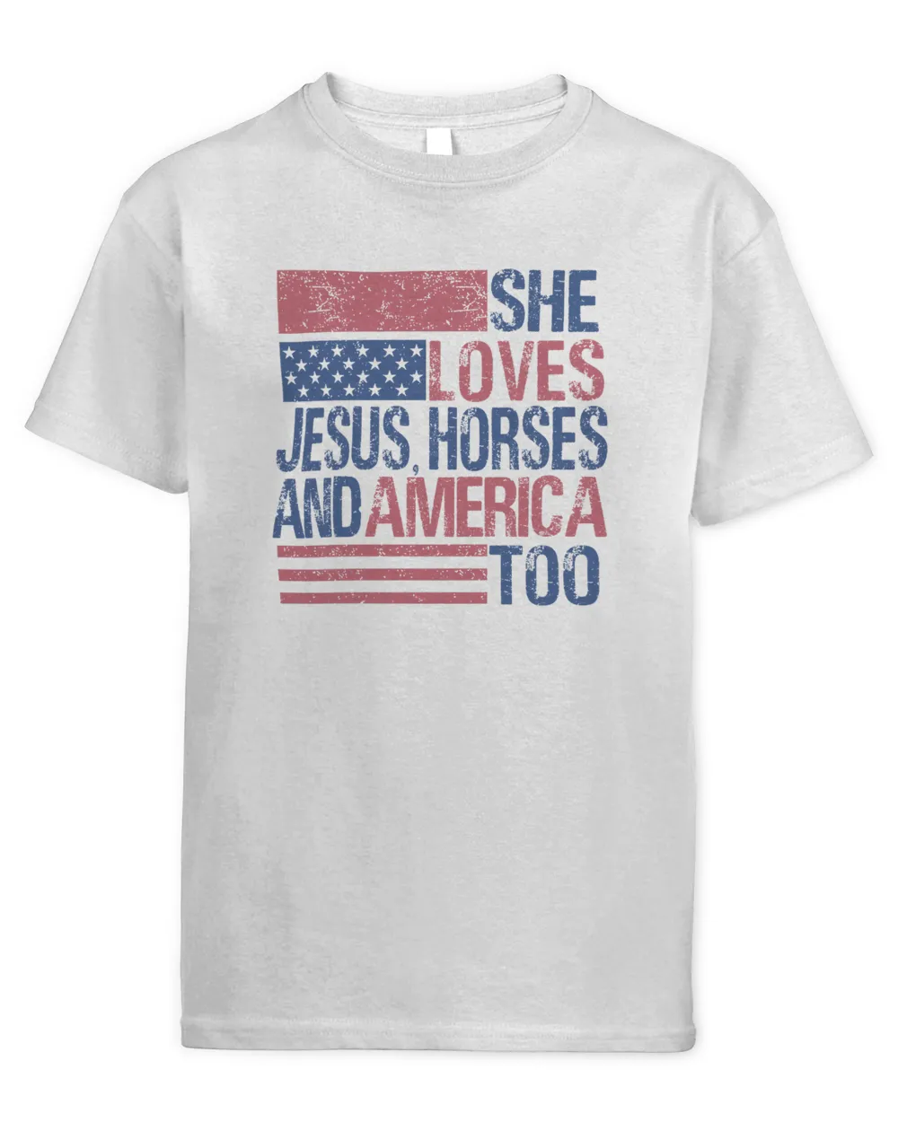 She Loves Jesus Horses And America Too