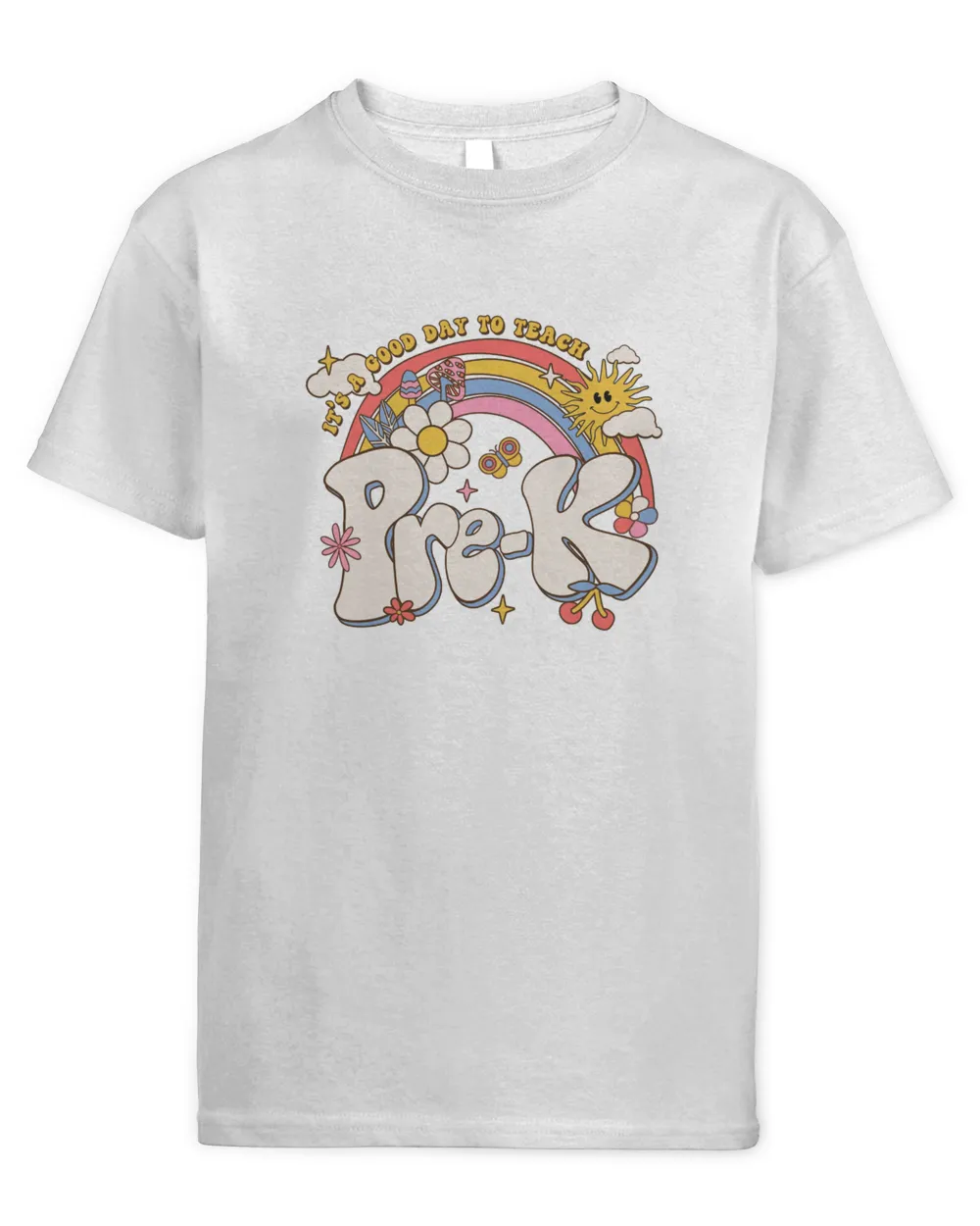 A Good Day To Teach Pre-K Kids Standard T-Shirt white xs