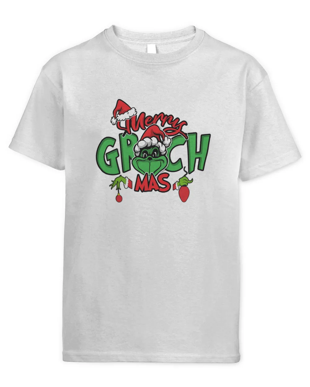 Merry Grinchmas 2023 Crewneck Sweatshirt Kids Standard T-Shirt white xs