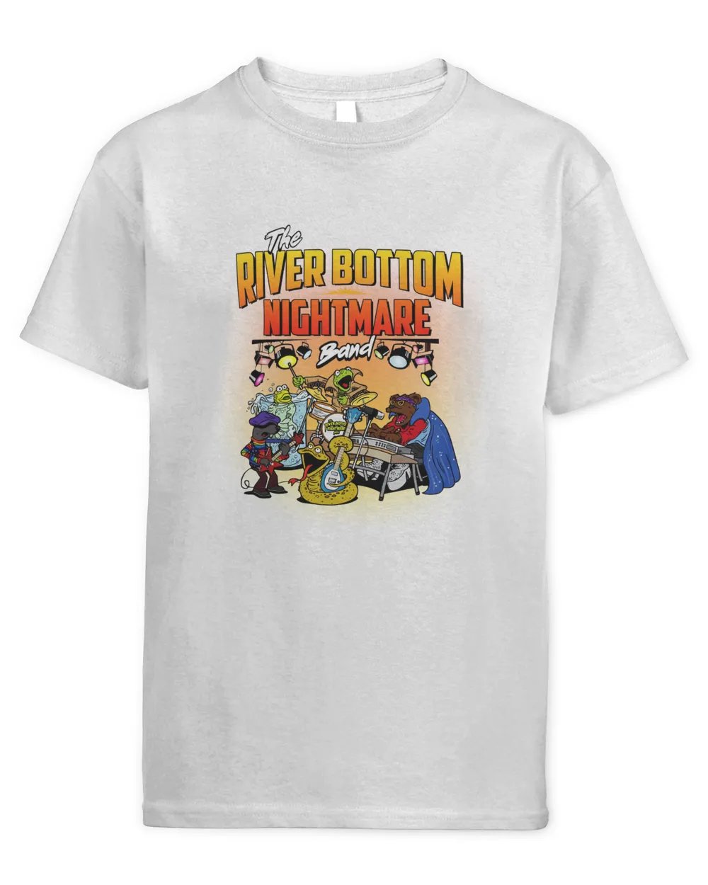 The River Bottom Nightmare Band Emmet Otter's Jug Band Christmas Kids Standard T-Shirt white xs