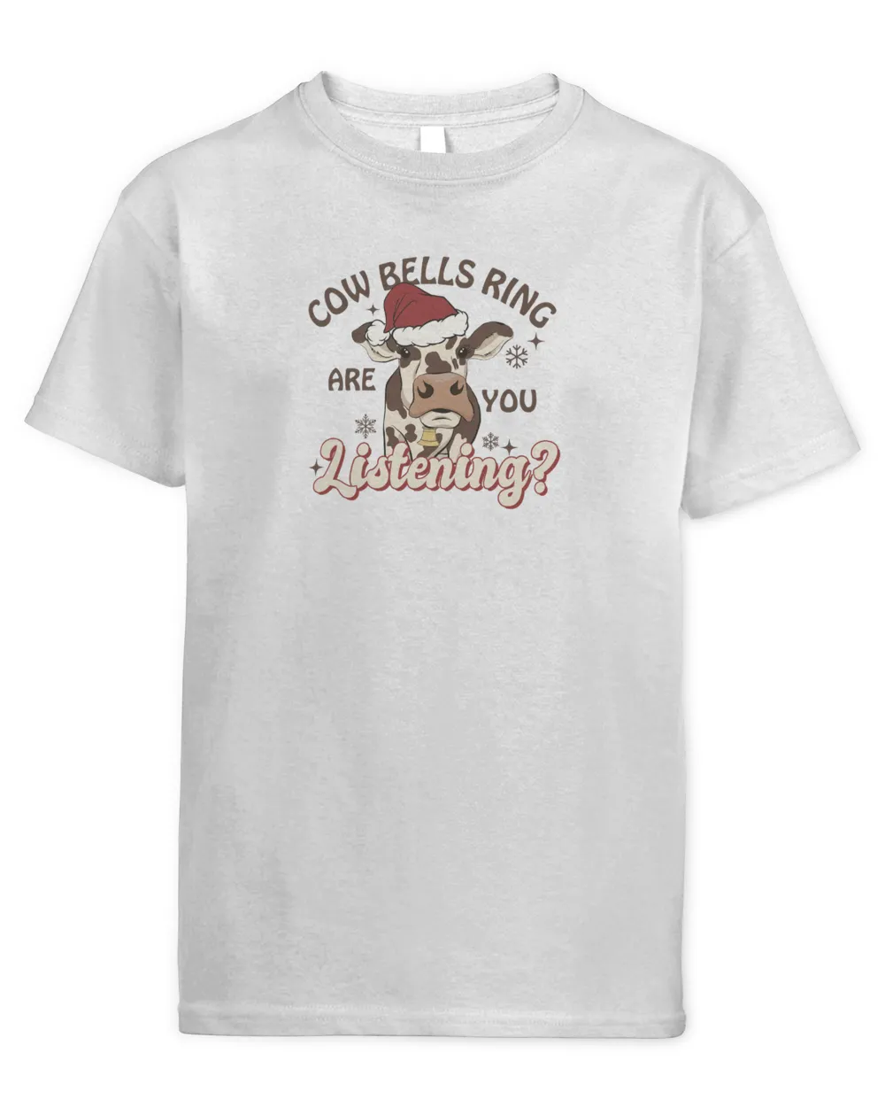 Cowbells Ring Kids Standard T-Shirt white xs