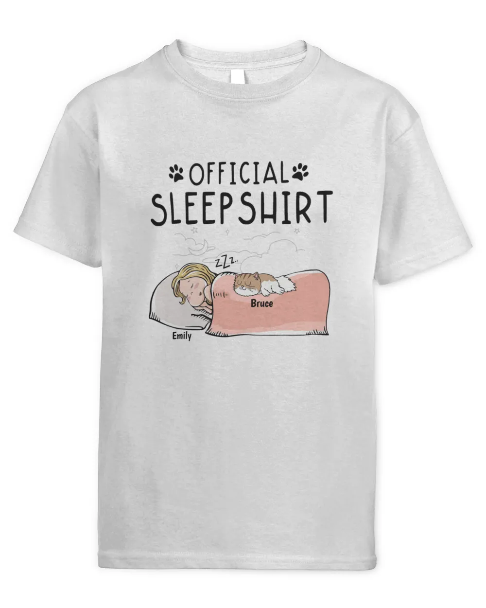 Official Sleep Shirt - Dog Cat Personalized QTCAT310123PET3