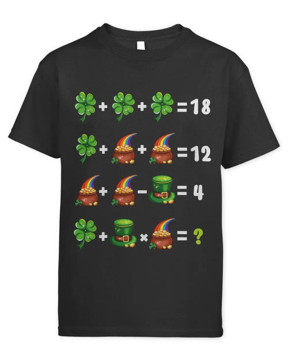 Order of Operatio Math Teacher Shamrock Happy St Patrick Day T-Shirt